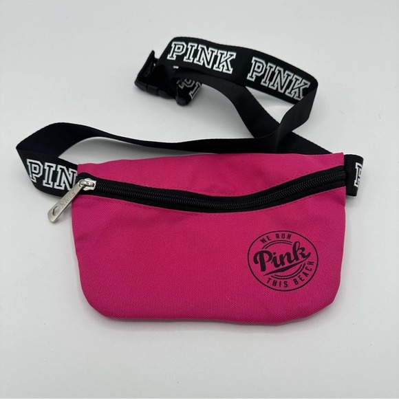 Victoria's Secret PINK Neon Pink Fanny Pack Waist Belt Bag - Picture 9 of 9
